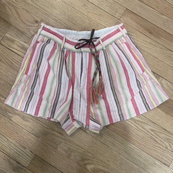 🖤 03 Free People Kahuna Pull On Harem Shorts in Pink Combo NWOT Size XS - Picture 9 of 9